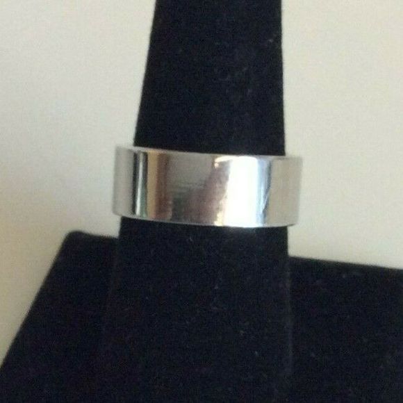 Milor Italy Wide Band Ring Stainless Steel Band